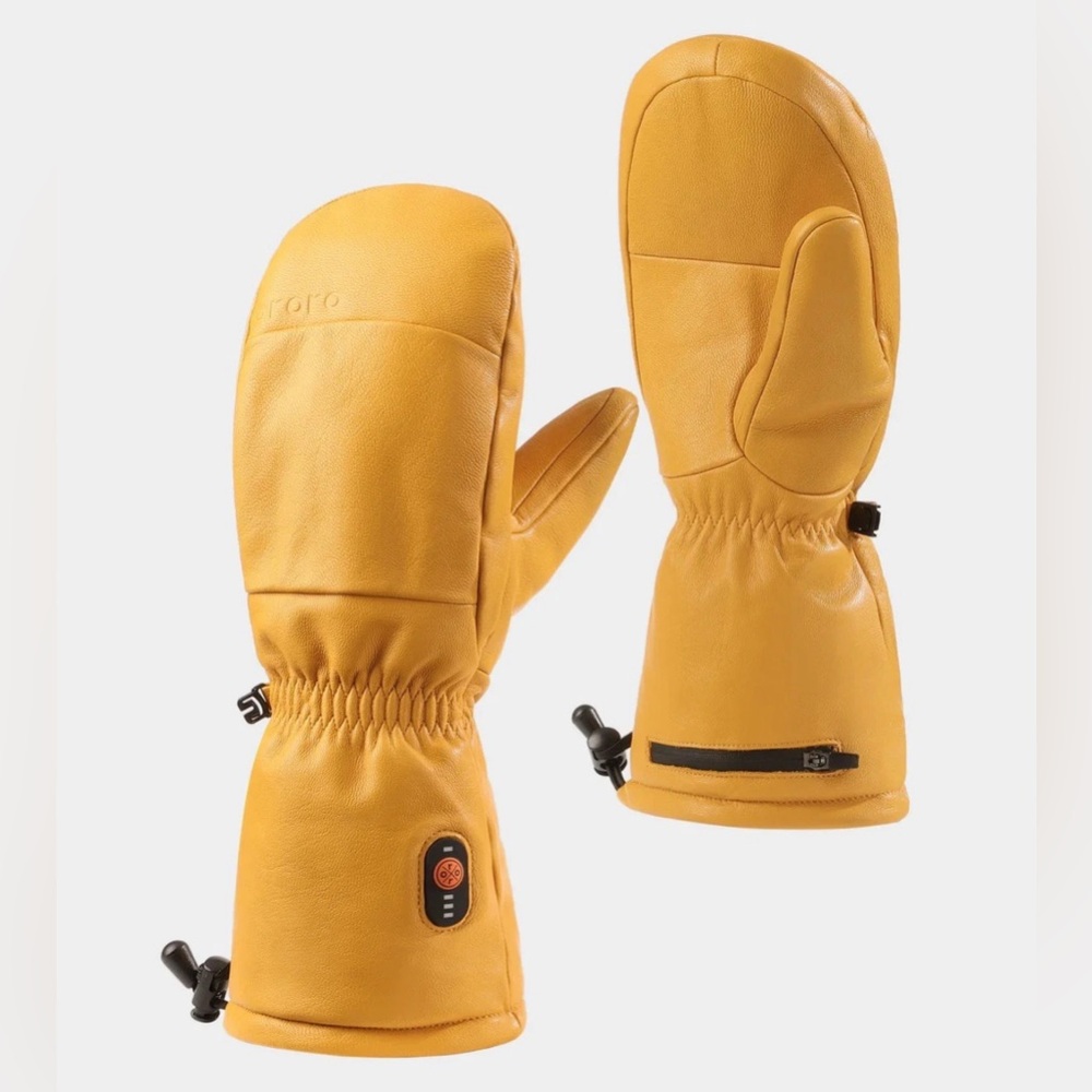 Ororo Duluth Unisex Heated Chopper Mittens, Yellow, Large